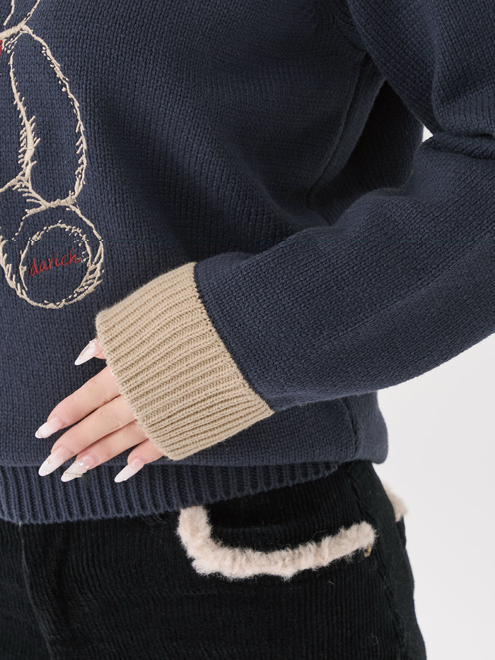 モデル：158cm（着用サイズ：FREE　着用カラー：NVY）