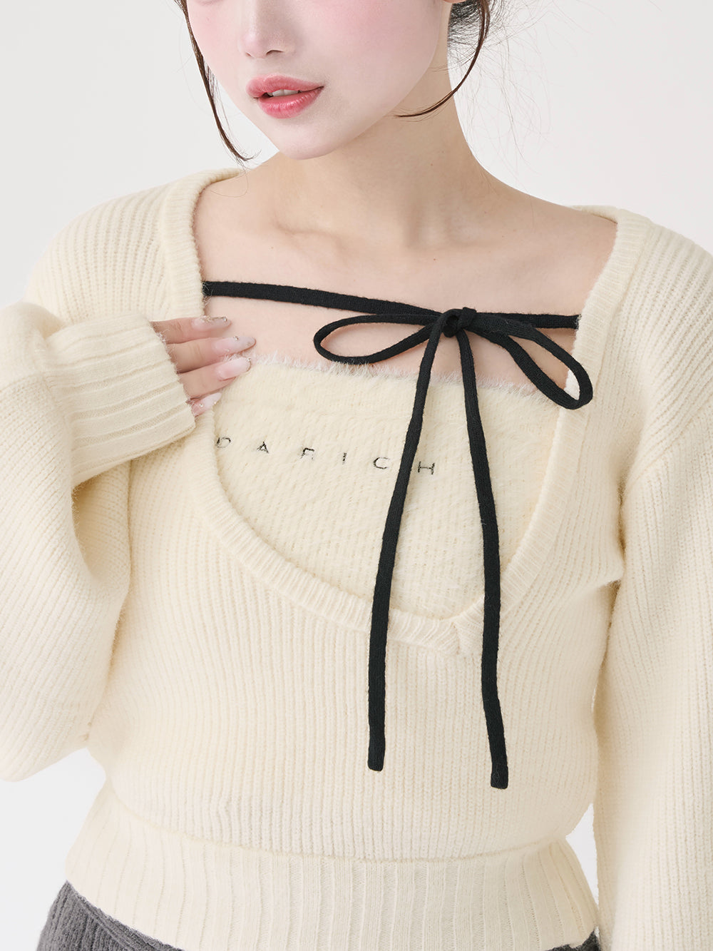 予約商品】アシメレイヤードニットトップス – Darich (ダーリッチ)