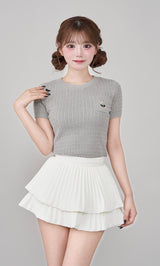 モデル：158cm（着用サイズ：FREE　着用カラー：GRY）
