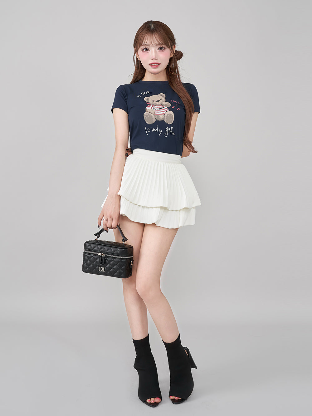 モデル：158cm（着用サイズ：FREE　着用カラー：NVY）