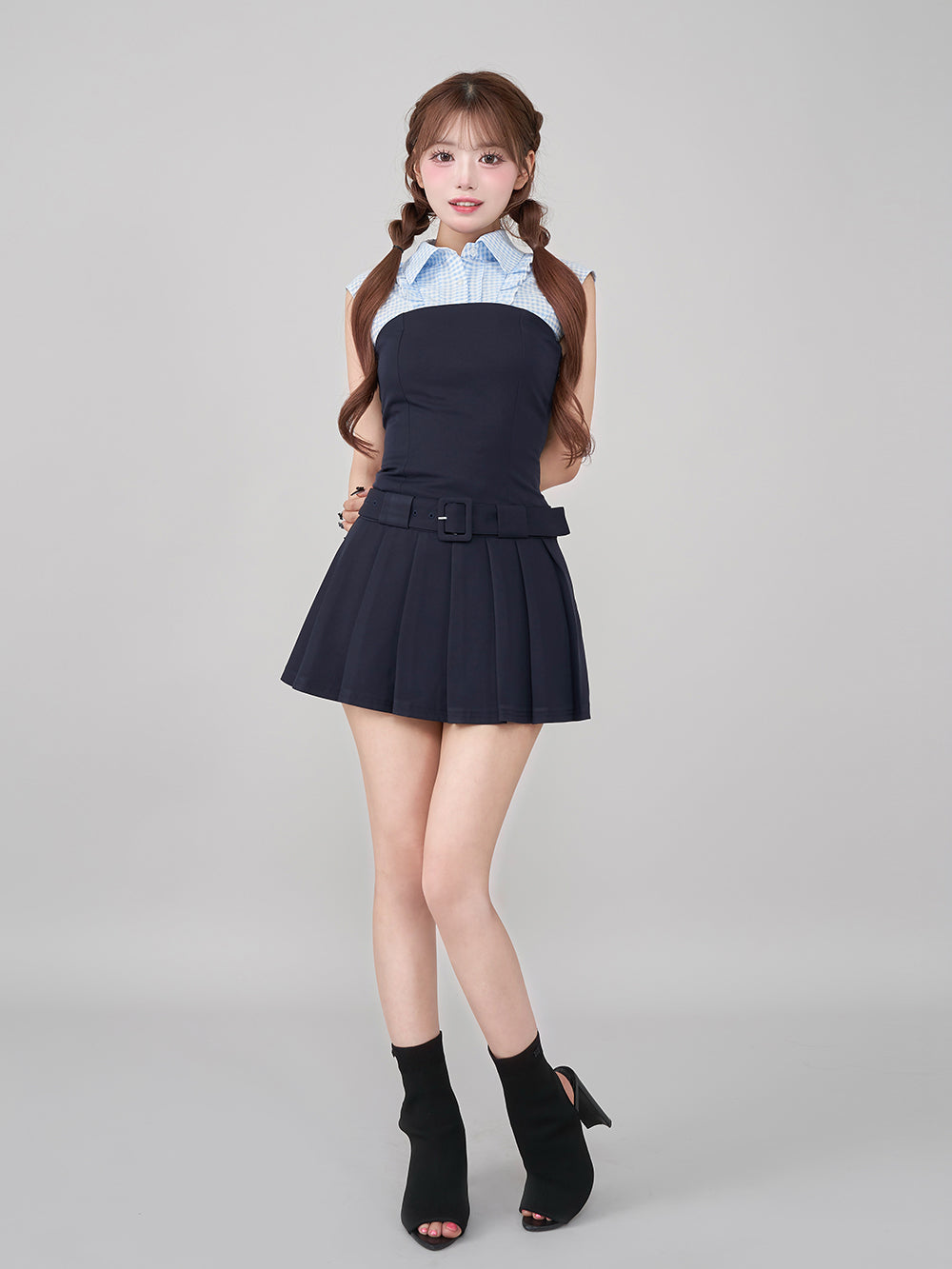 モデル：158cm（着用サイズ：FREE　着用カラー：NVY）