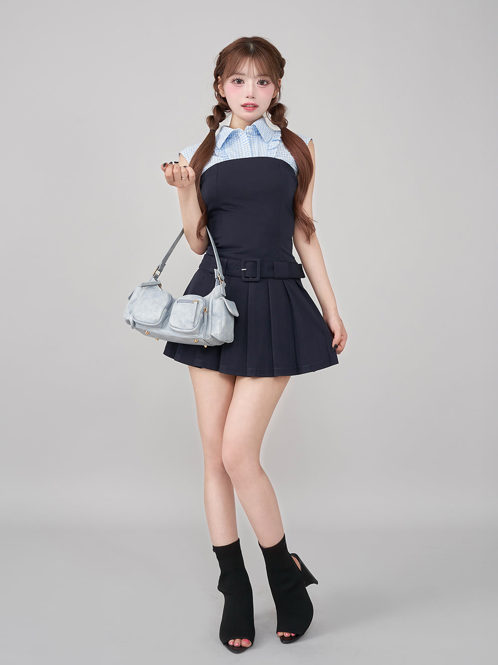 モデル：158cm（着用サイズ：FREE　着用カラー：NVY）