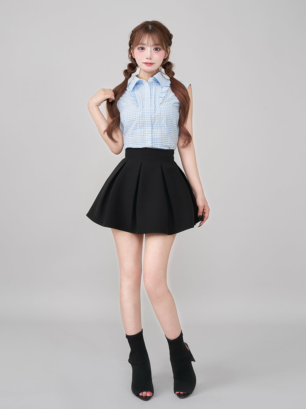 モデル：158cm（着用サイズ：FREE　着用カラー：NVY）