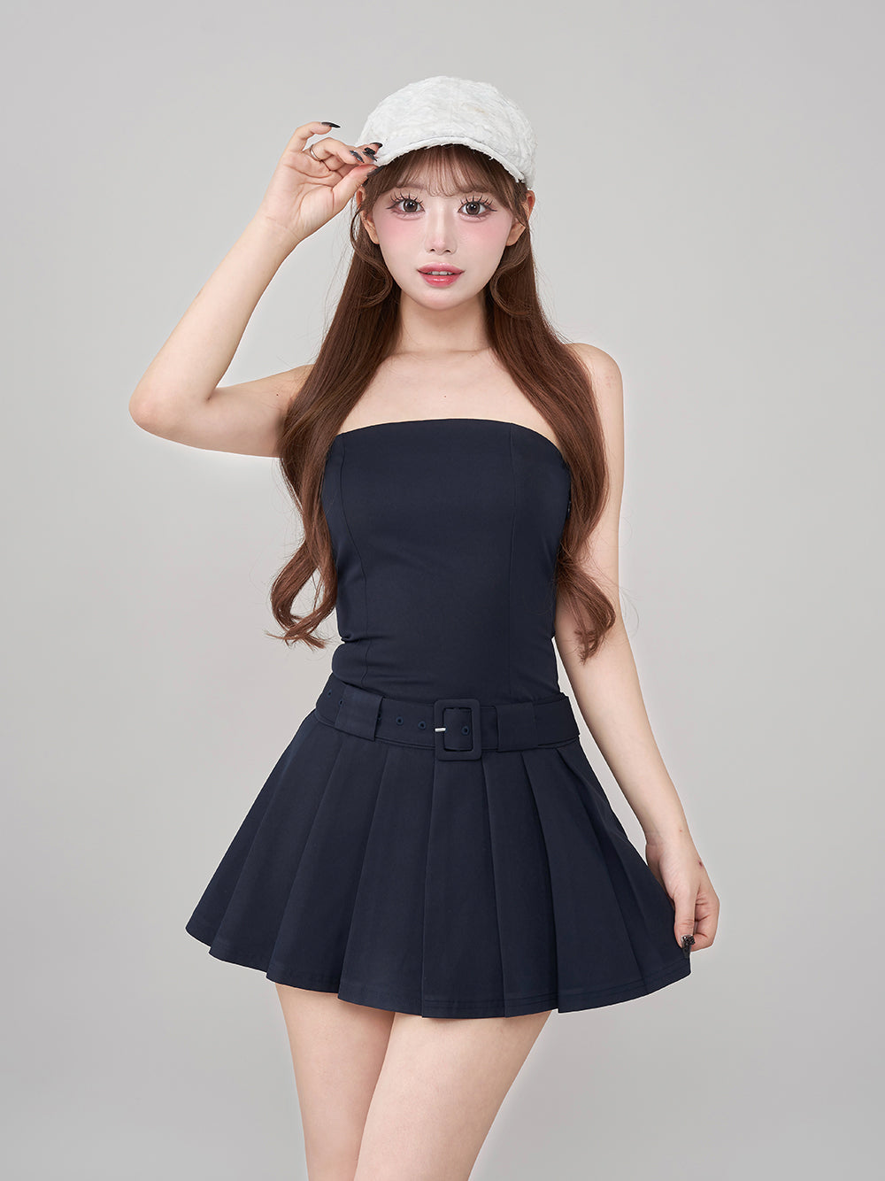 モデル：158cm（着用サイズ：FREE　着用カラー：NVY）