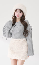 モデル：158cm（着用サイズ：FREE　着用カラー：GRY）