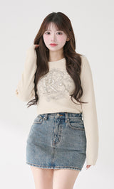 モデル：158cm（着用サイズ：FREE　着用カラー：IVO）