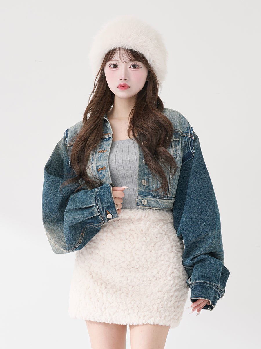 モデル：158cm（着用サイズ：FREE　着用カラー：GRY）