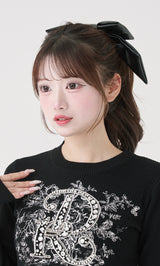 モデル：158cm（着用サイズ：FREE　着用カラー：BLK）