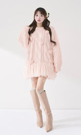 モデル：158cm（着用サイズ：FREE　着用カラー：PNK）