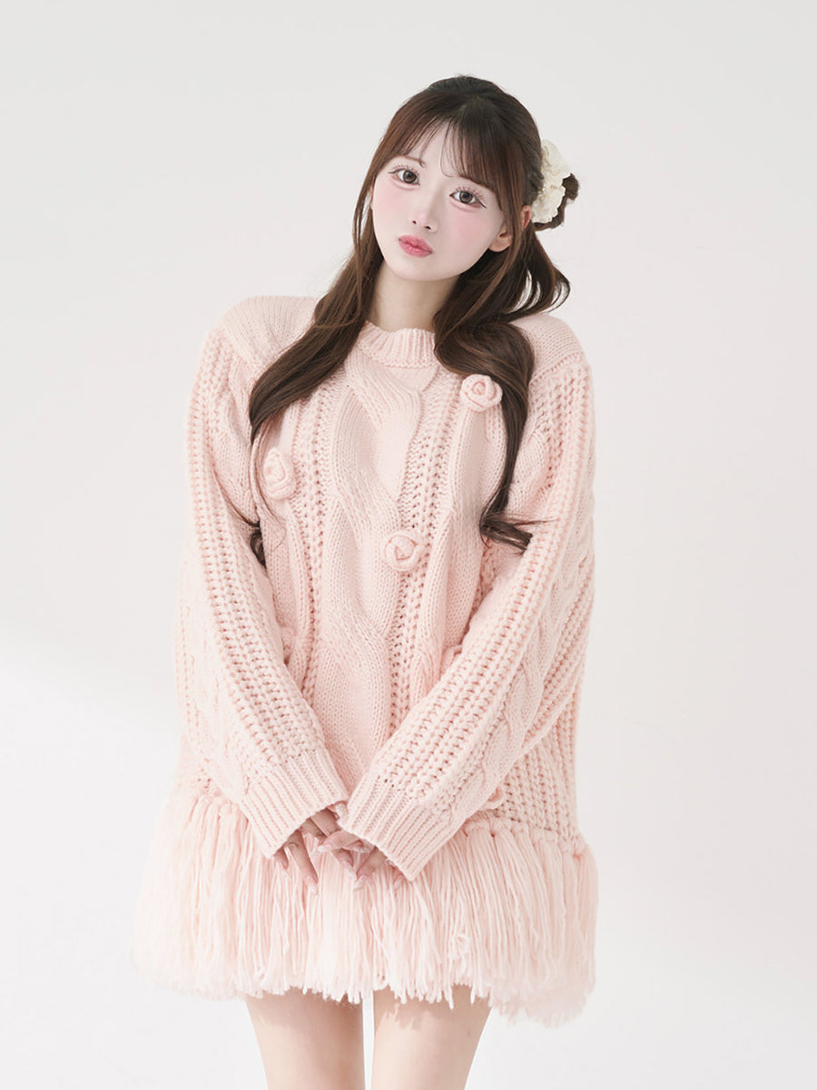 モデル：158cm（着用サイズ：FREE　着用カラー：PNK）