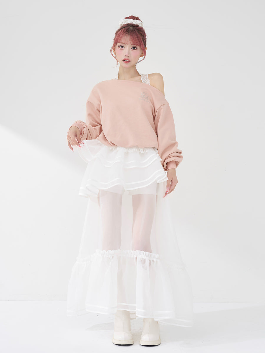 モデル：158cm（着用サイズ：FREE　着用カラー：PNK）