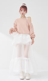 モデル：158cm（着用サイズ：FREE　着用カラー：PNK）