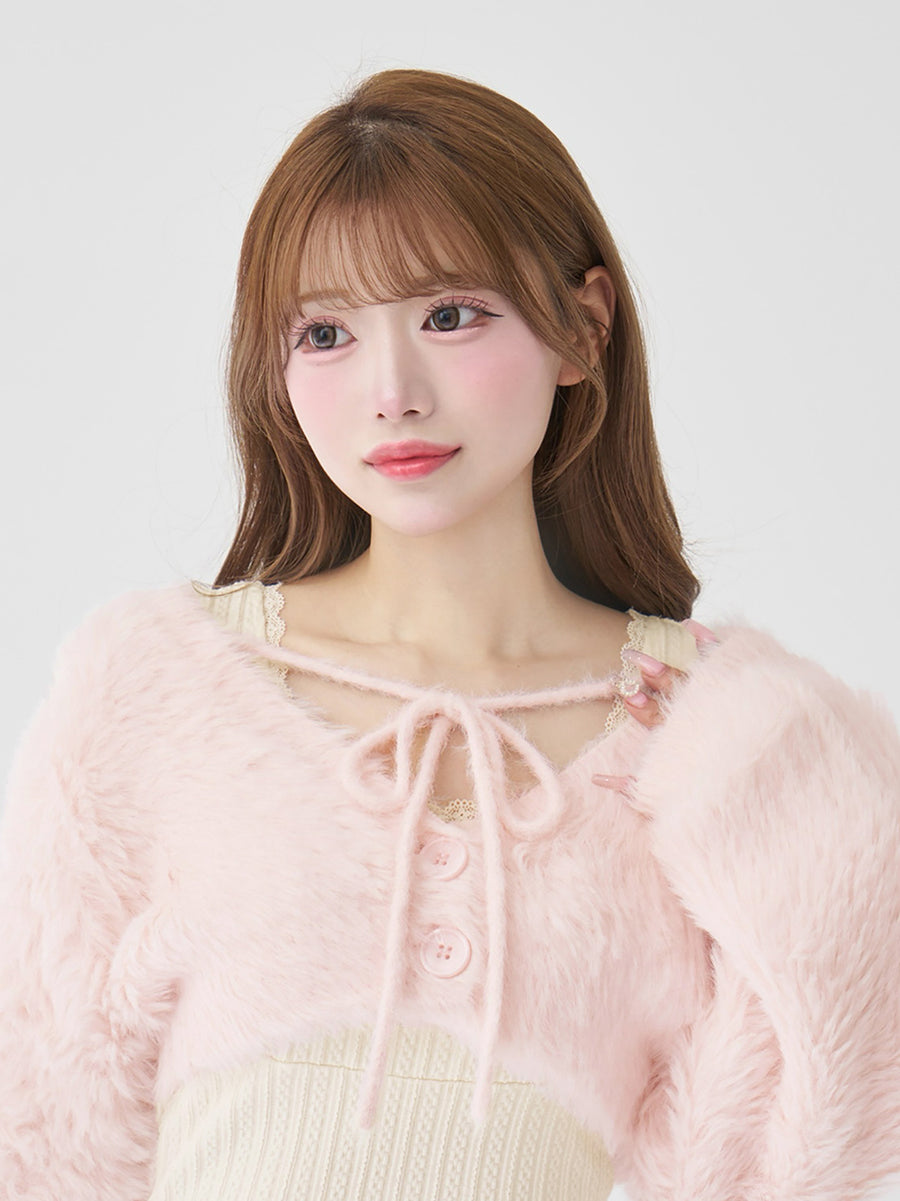 モデル：158cm（着用サイズ：FREE　着用カラー：IVO）