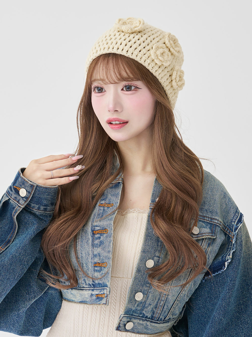 サイズ：FREE　カラー：IVO