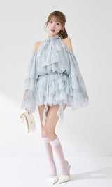 モデル：158cm（着用サイズ：FREE　着用カラー：SAX）