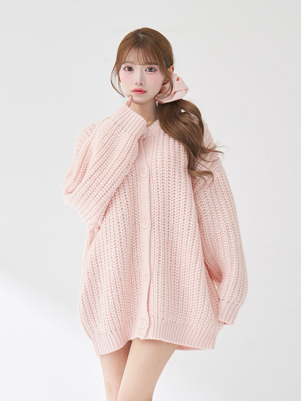 モデル：158cm（着用サイズ：FREE　着用カラー：PNK）