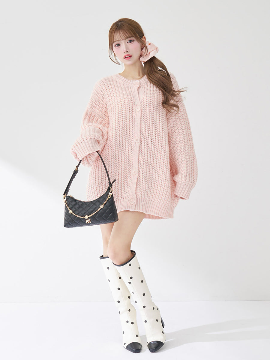 モデル：158cm（着用サイズ：FREE　着用カラー：PNK）