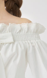 モデル：158cm（着用サイズ：FREE　着用カラー：WHT）