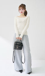 モデル：163cm（着用サイズ：FREE　着用カラー：WHT）