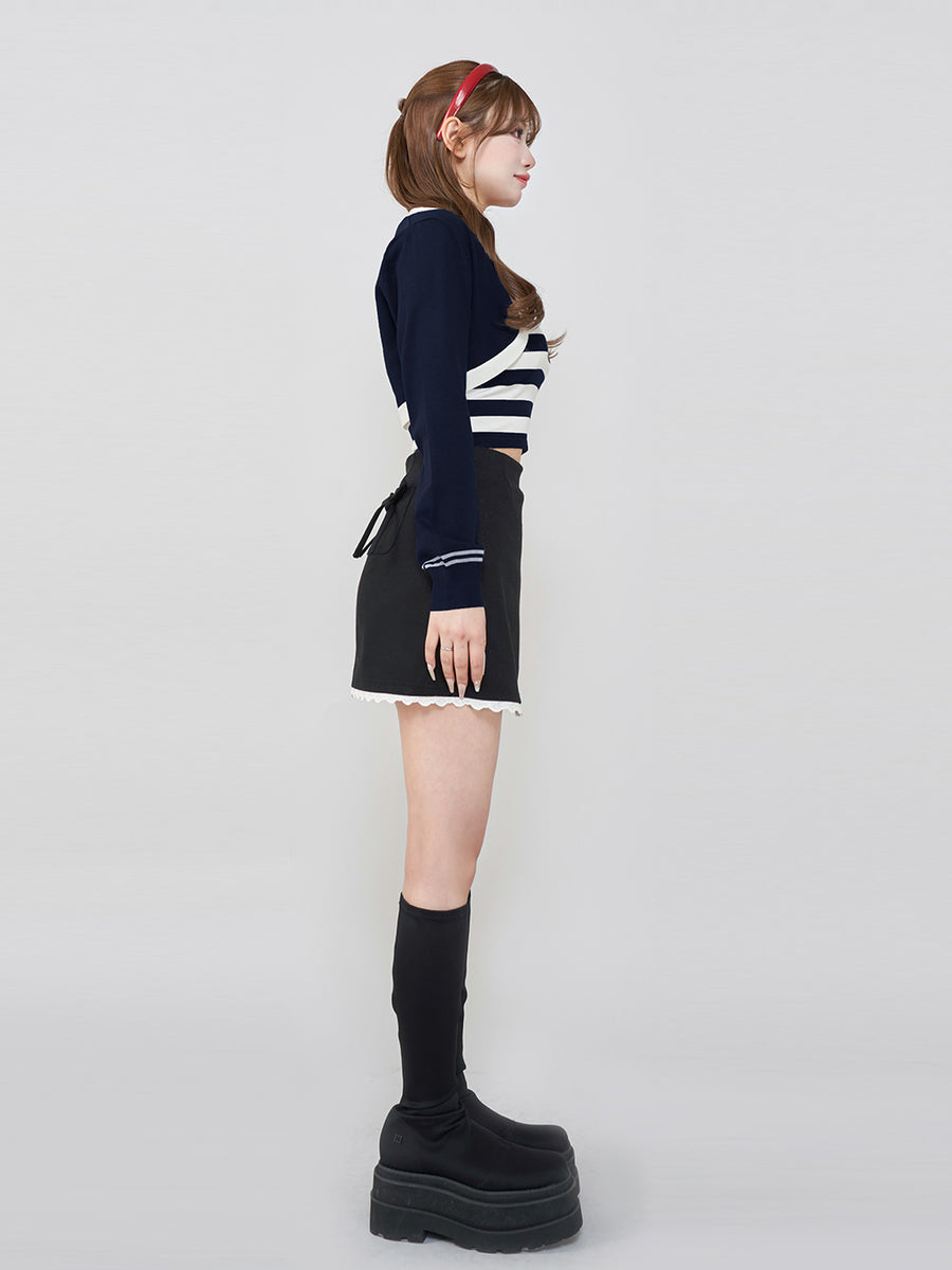 モデル：158cm（着用サイズ：FREE　着用カラー：NVY）