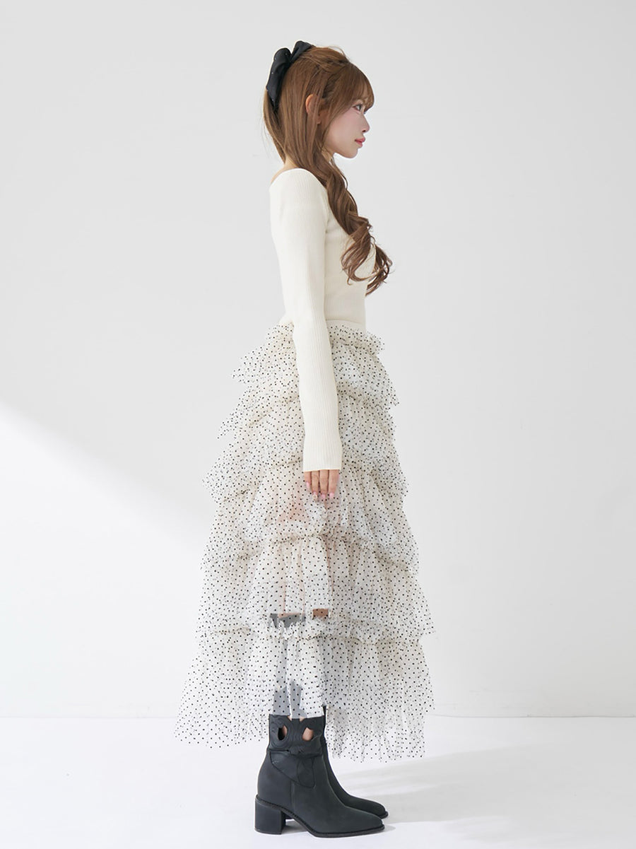 モデル：158cm（着用サイズ：FREE　着用カラー：WHT）