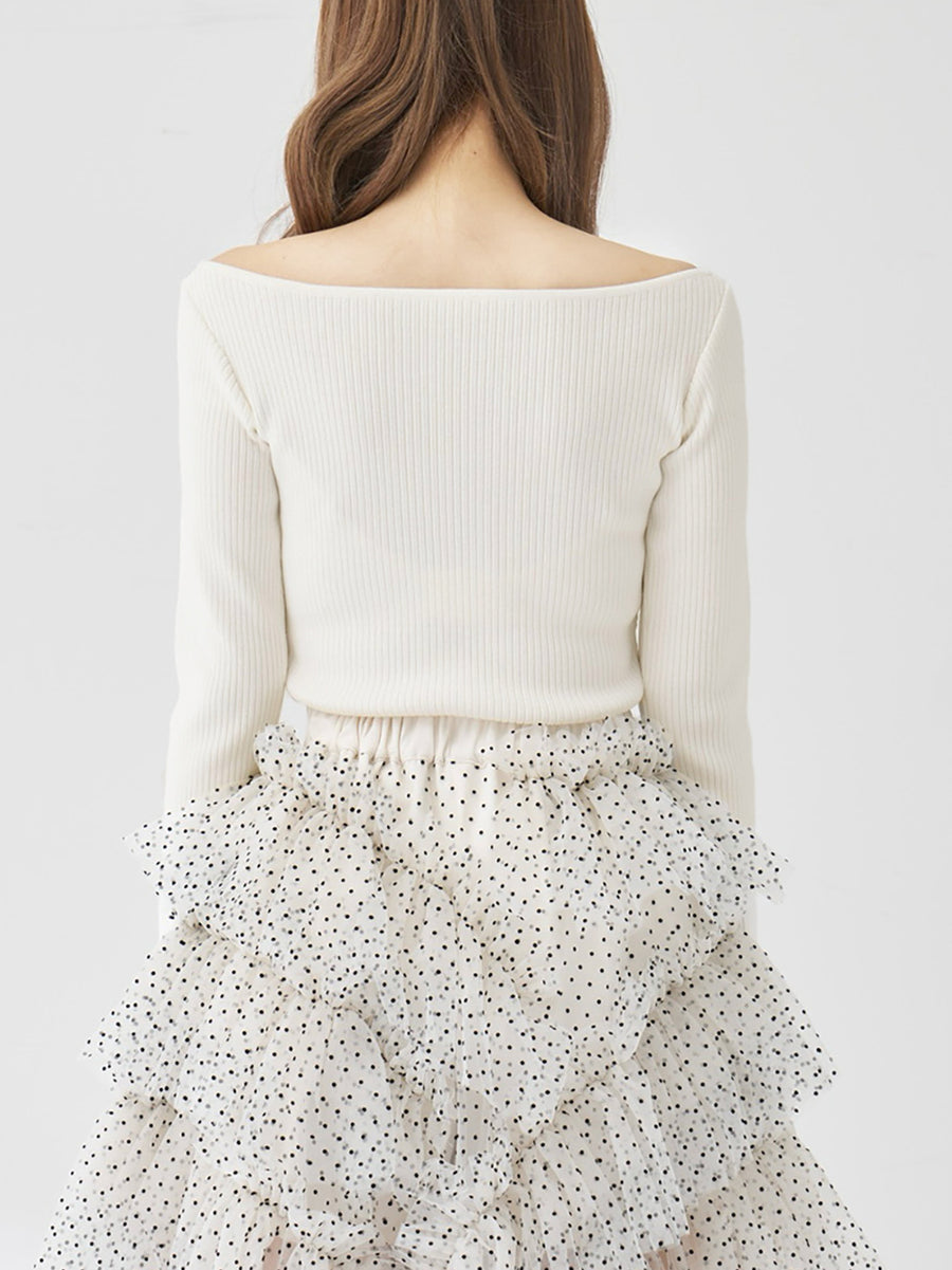 モデル：158cm（着用サイズ：FREE　着用カラー：WHT）