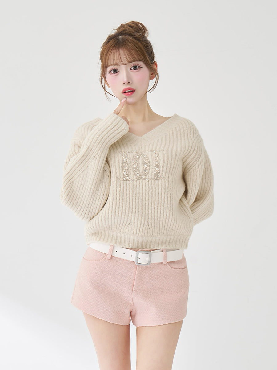 モデル：158cm（着用サイズ：FREE　着用カラー：IVO）