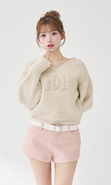 モデル：158cm（着用サイズ：FREE　着用カラー：IVO）