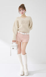 モデル：158cm（着用サイズ：FREE　着用カラー：IVO）