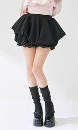 モデル：158cm（着用サイズ：FREE　着用カラー：BLK）