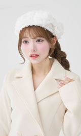 モデル：158cm（着用サイズ：FREE　着用カラー：IVO）