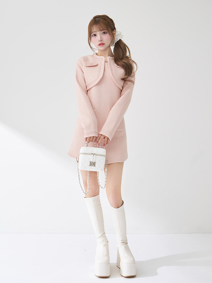 モデル：158cm（着用サイズ：FREE　着用カラー：PNK）