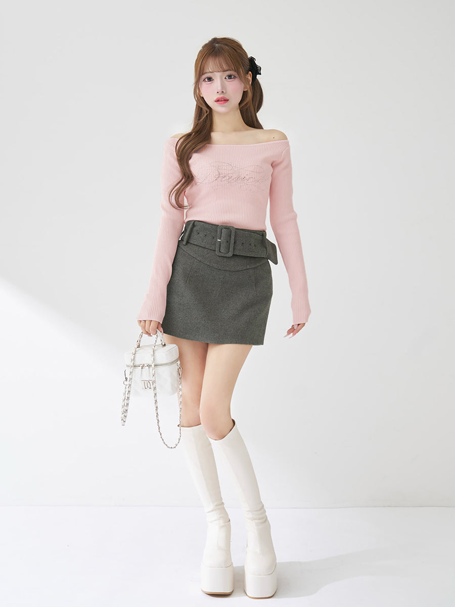 モデル：158cm（着用サイズ：FREE　着用カラー：GRY）