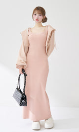 モデル：158cm（着用サイズ：FREE　着用カラー：PNK）