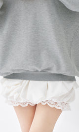 モデル：158cm（着用サイズ：FREE　着用カラー：GRY）