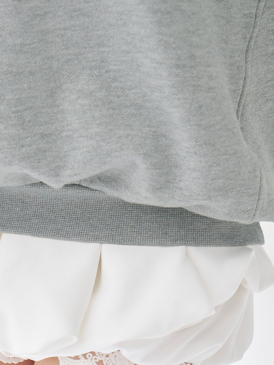 モデル：158cm（着用サイズ：FREE　着用カラー：GRY）