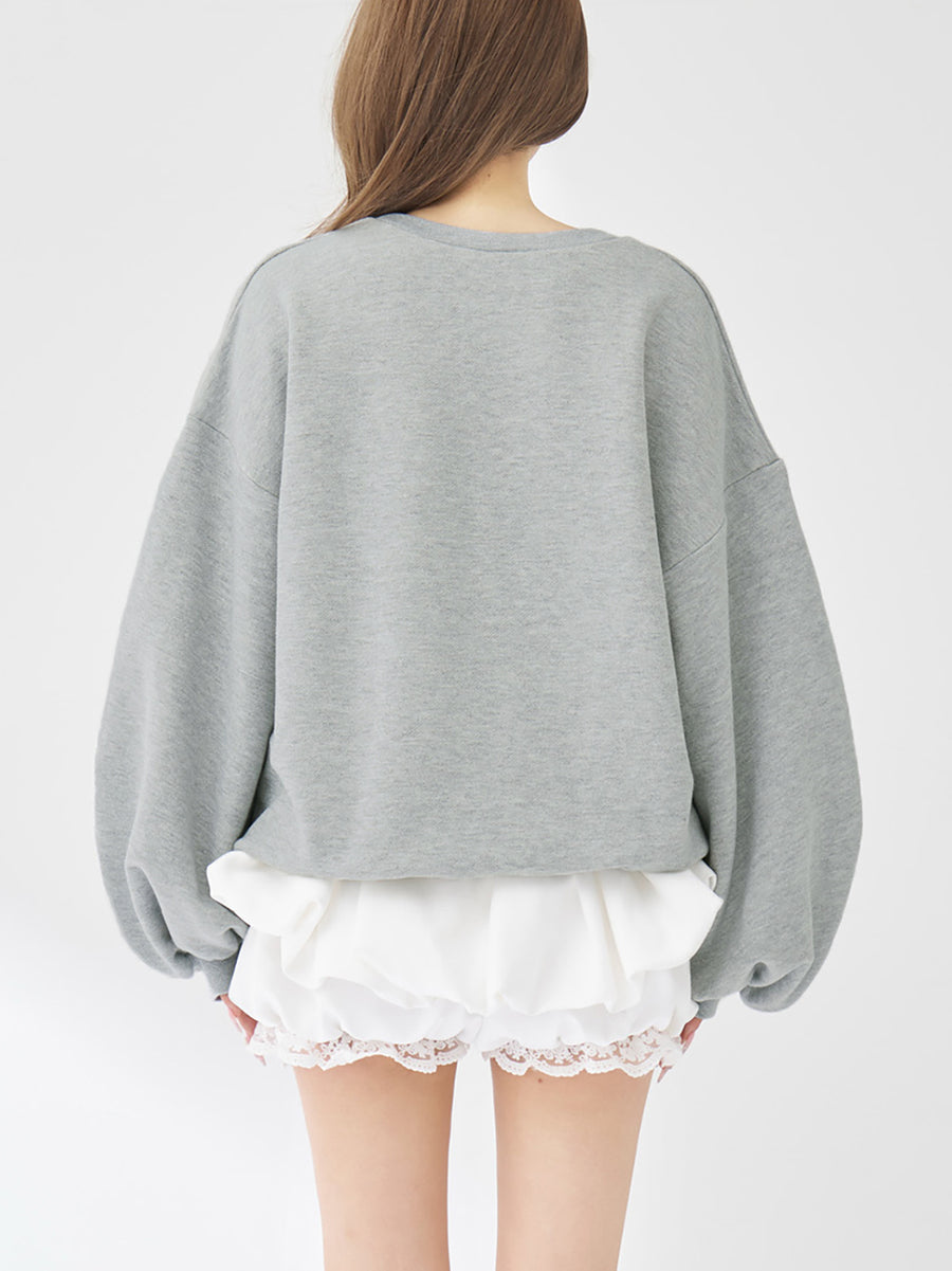 モデル：158cm（着用サイズ：FREE　着用カラー：GRY）