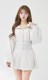 モデル：158cm（着用サイズ：FREE　着用カラー：WHT）