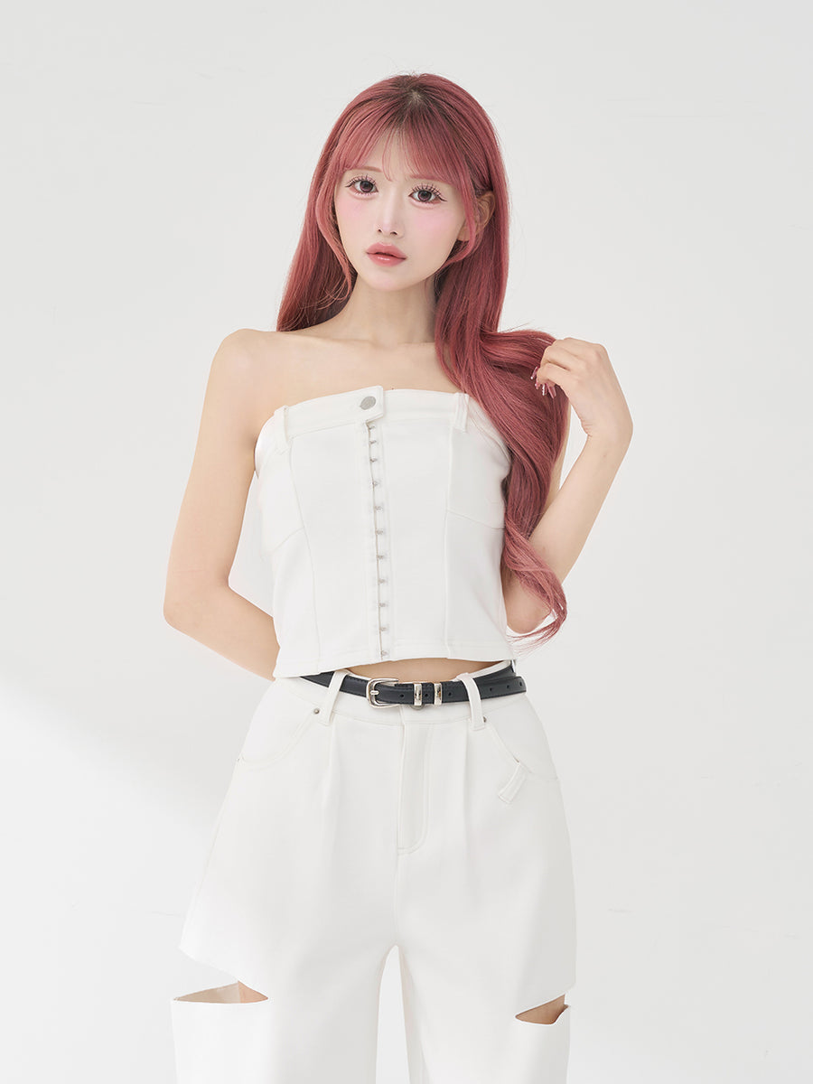 モデル：158cm（着用サイズ：FREE　着用カラー：WHT）