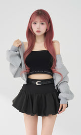モデル：158cm（着用サイズ：FREE　着用カラー：GRY）