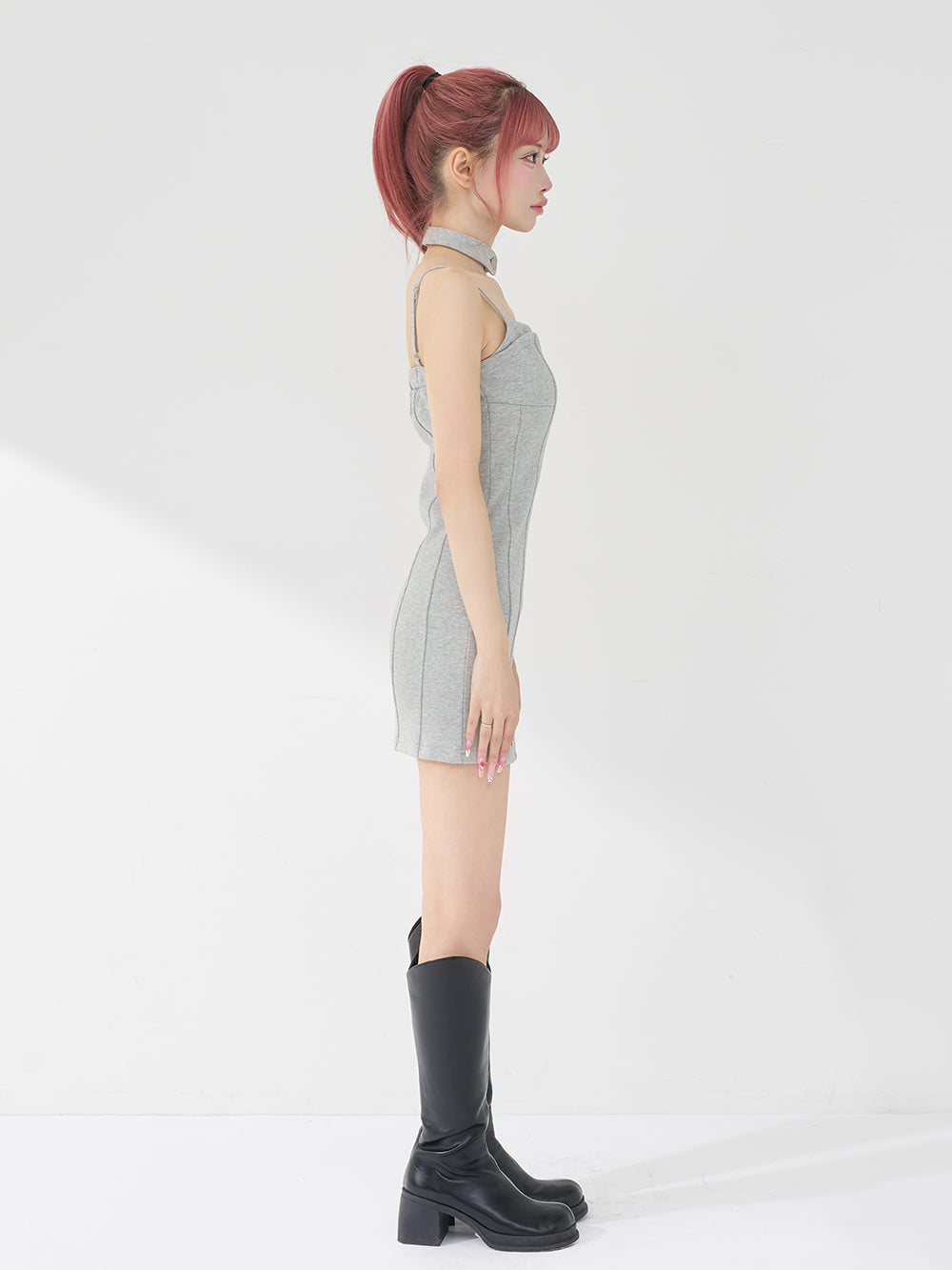 モデル：158cm（着用サイズ：FREE　着用カラー：GRY）