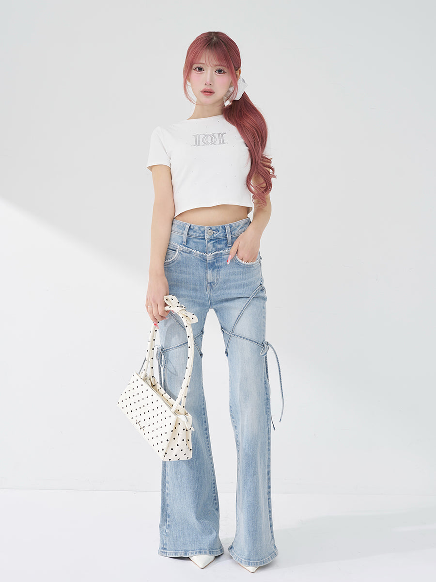 モデル：158cm（着用サイズ：FREE　着用カラー：WHT）