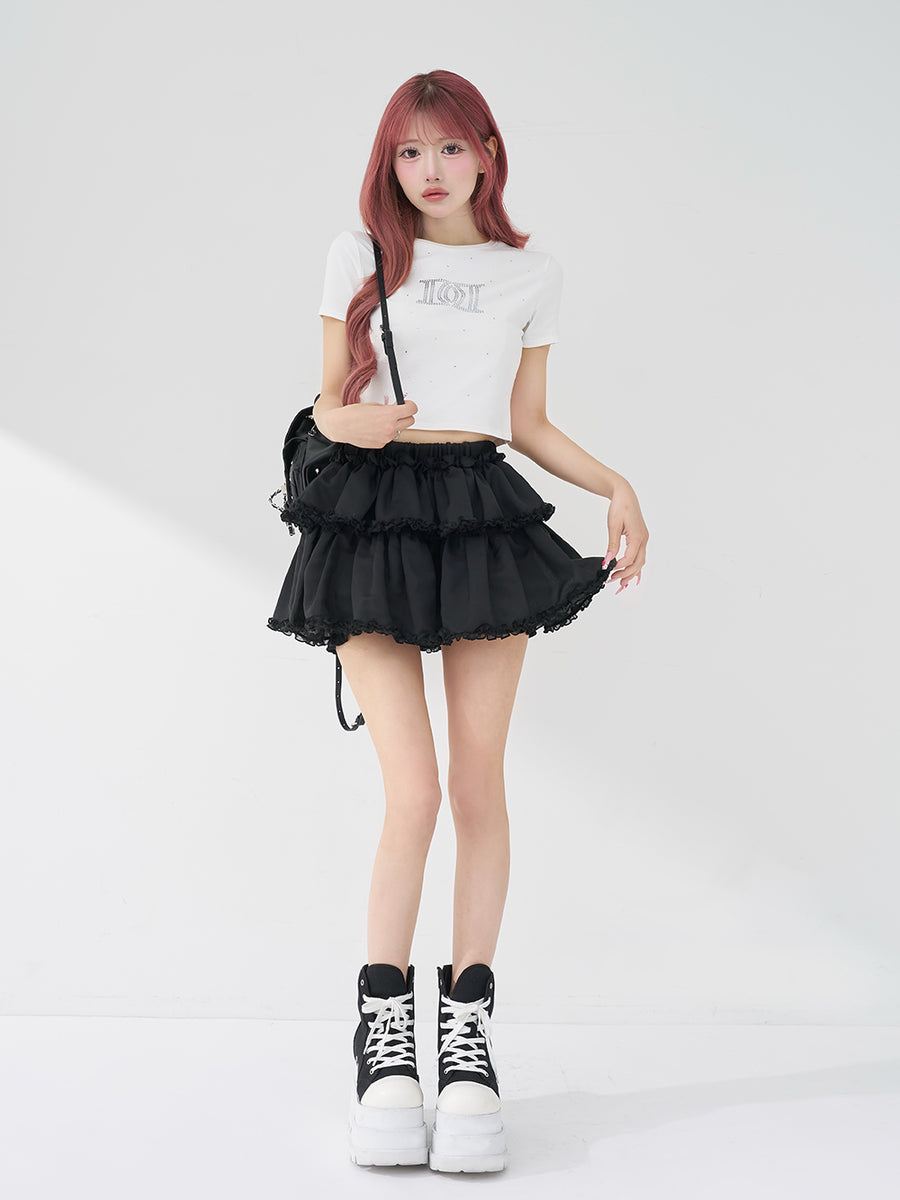モデル：158cm（着用サイズ：FREE　着用カラー：WHT）