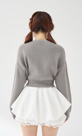 モデル：158cm（着用サイズ：FREE　着用カラー：GRY）