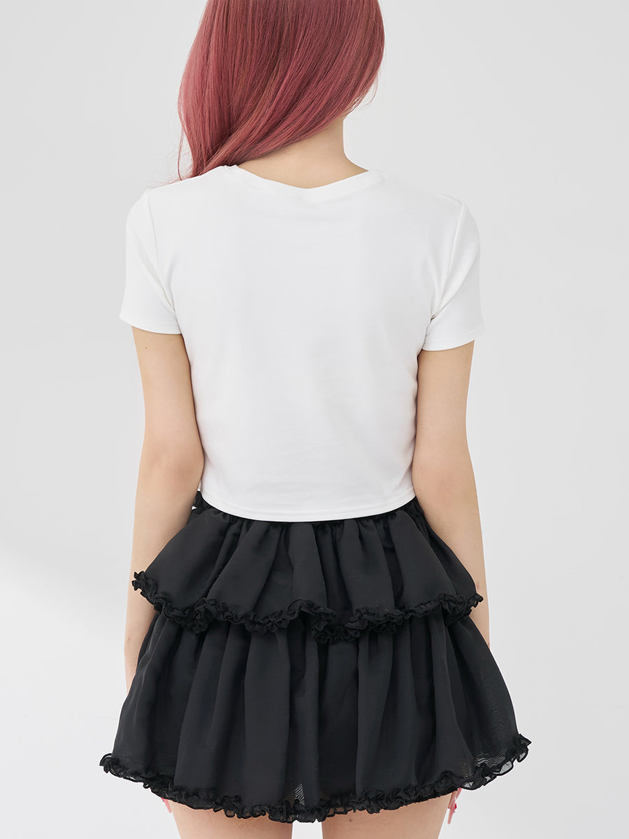 モデル：158cm（着用サイズ：FREE　着用カラー：WHT）
