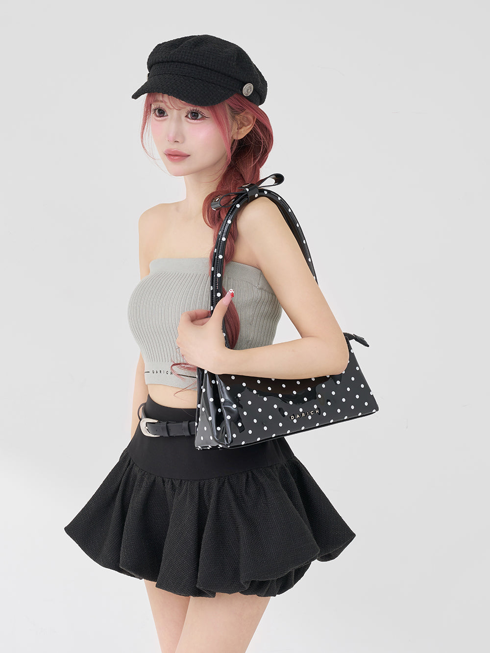 サイズ：FREE　カラー：BLK