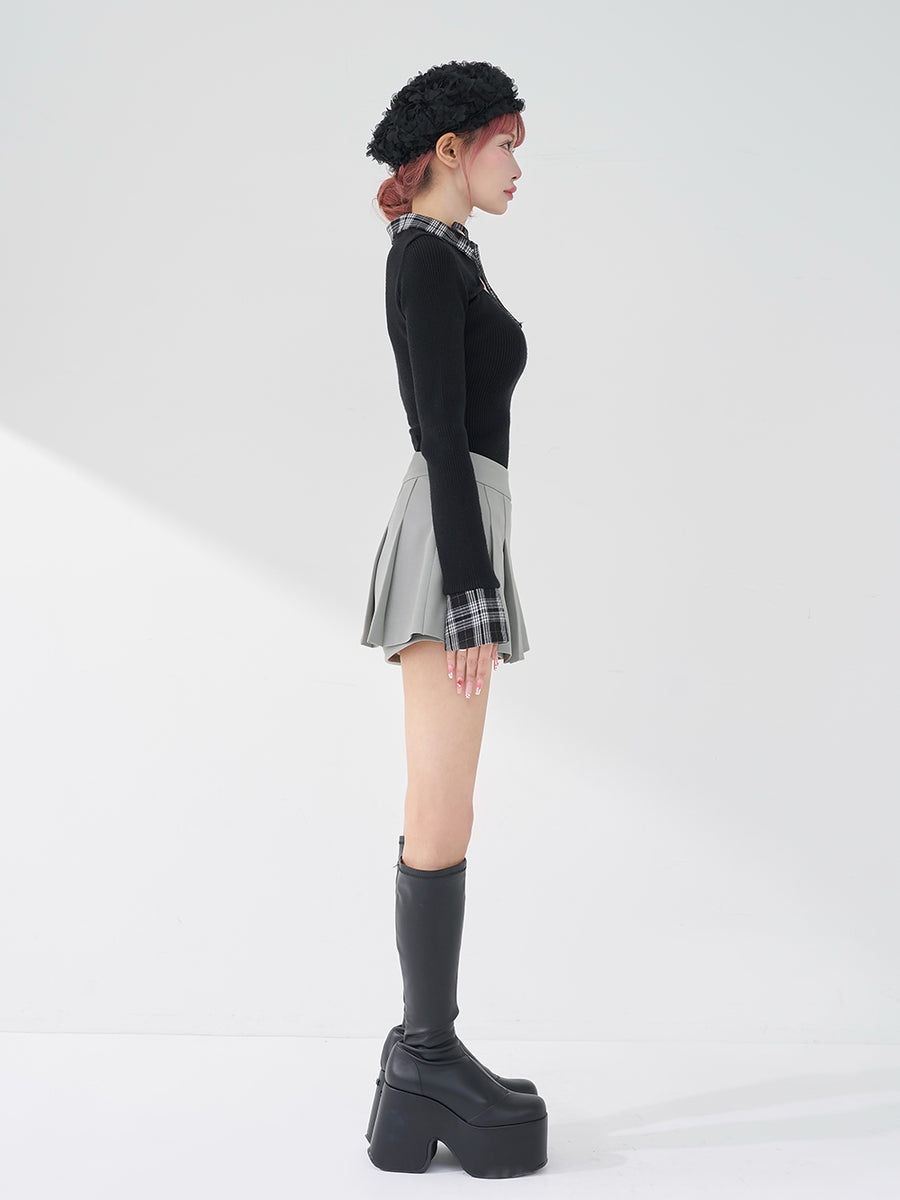 モデル：158cm（着用サイズ：S　着用カラー：GRY）