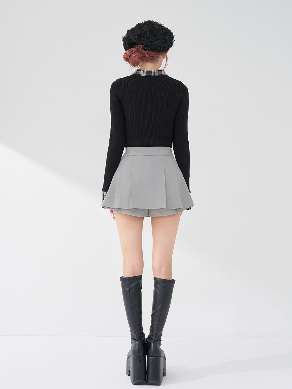 モデル：158cm（着用サイズ：S　着用カラー：GRY）