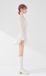 モデル：158cm（着用サイズ：FREE　着用カラー：WHT）