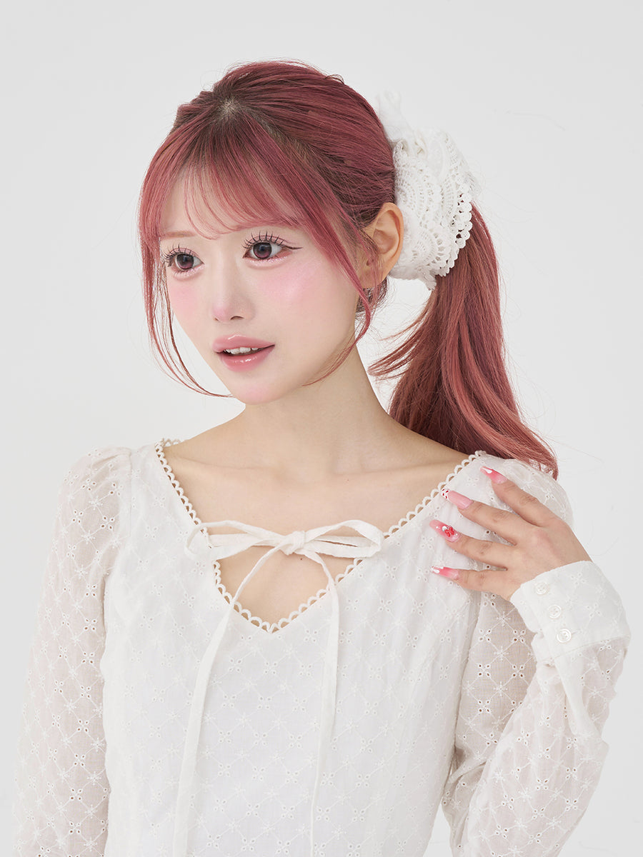 モデル：158cm（着用サイズ：FREE　着用カラー：WHT）